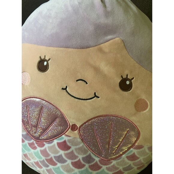 Squishmallows 16” Soft Plush Toy Pillow (Denise the Mermaid) NWT - Picture 2 of 6